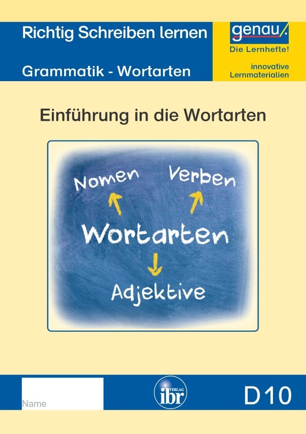 D10 Einführung in die Wortarten