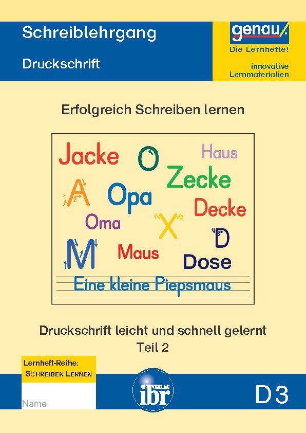 D3 Druckschrift - Teil 2