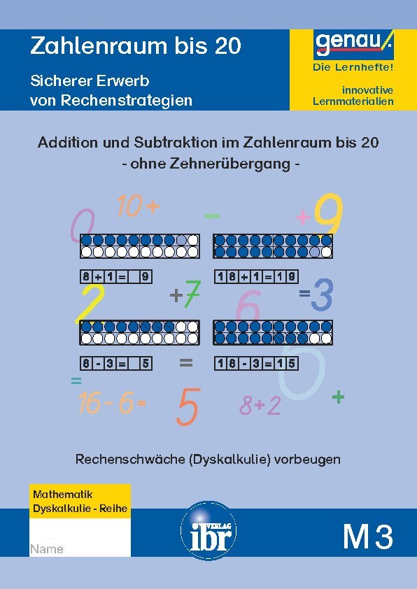 M3 Rechnen ohne Zehnerübergang im Zahlenraum bis 20