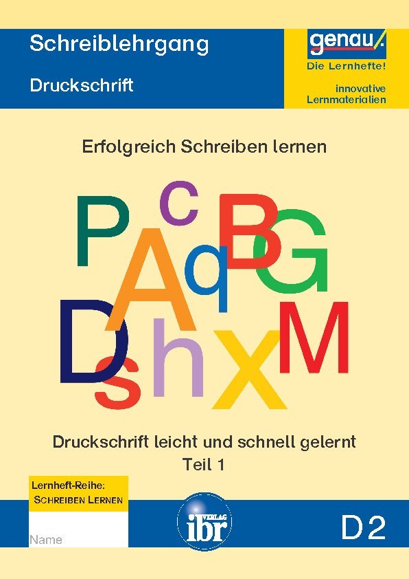 D2 Druckschrift - Teil 1