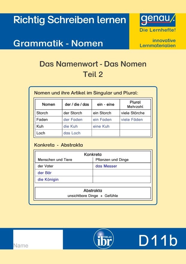 D11b Grammatik - Nomen Teil 2