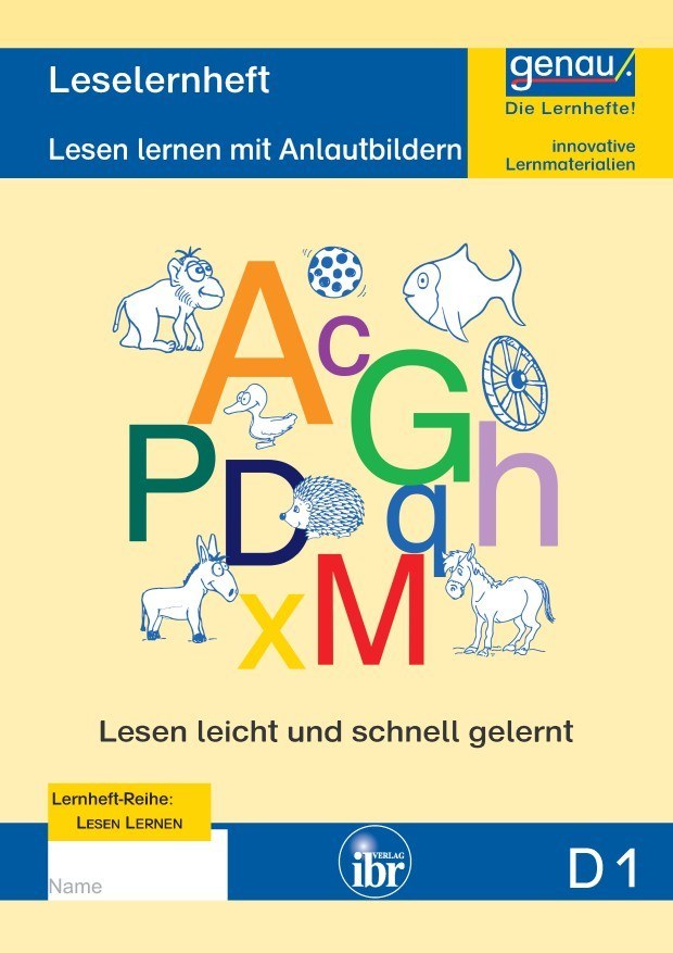 D1 Lesen lernen mit Anlautbildern